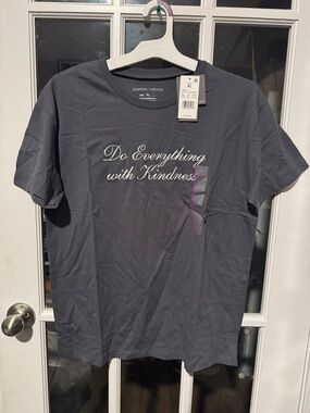 Size XL Do Everything With Kindness Graphic Tee - Gray